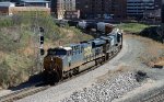 CSX 862 leads train L619-08 past the signal at Raleigh Tower